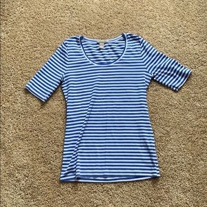 Banana Republic Striped Cotton Tee